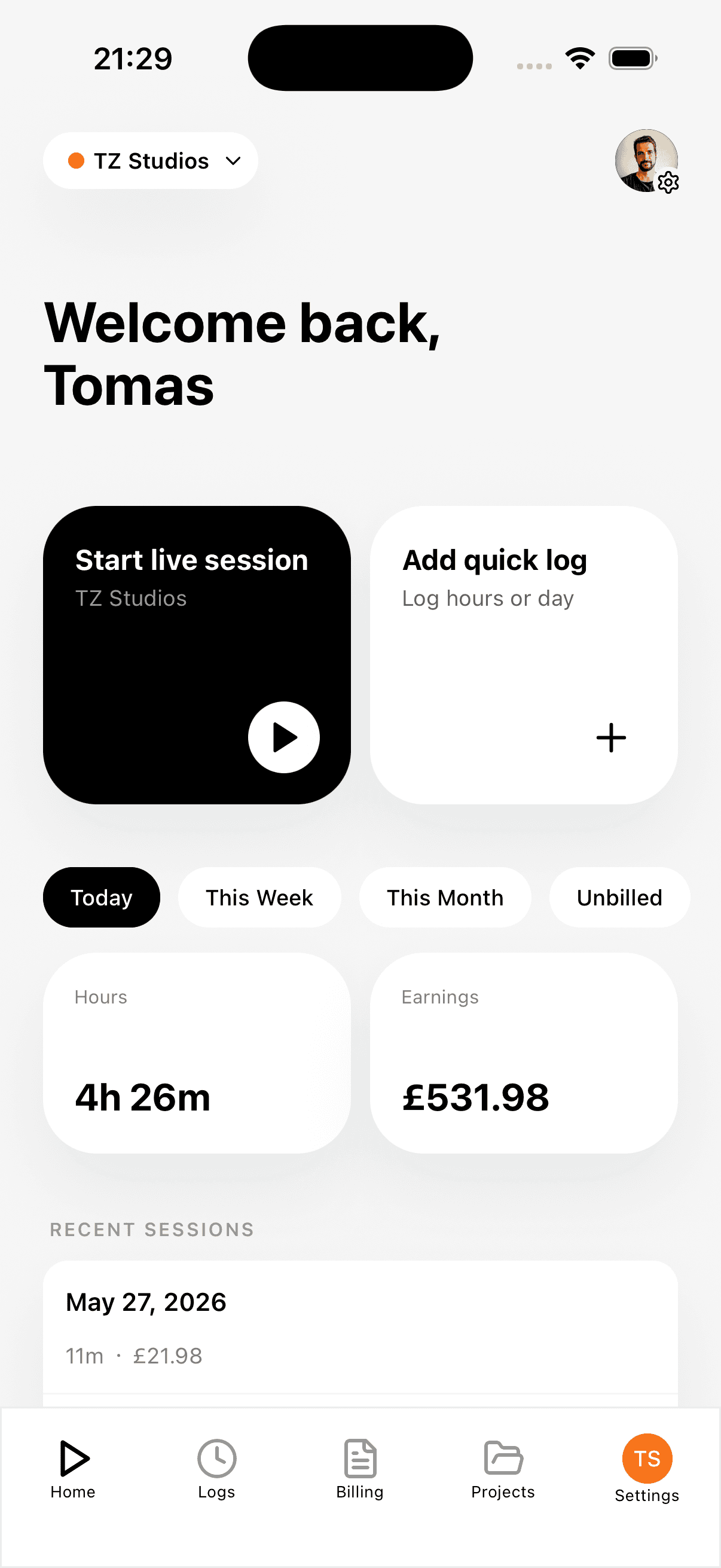 App screenshot